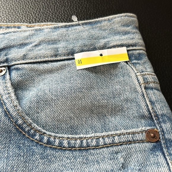 AG Adriano Goldschmied Saige High Rise Straight Leg Jean Medium Wash Sz 31 NEW - Picture 12 of 15